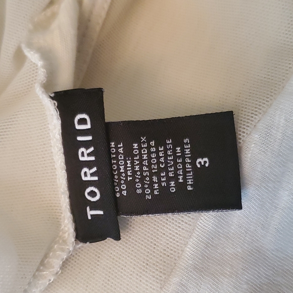 SZ. 3 TORRID SHIRT SLEEVE MESH/TEE  TOP - Picture 4 of 5